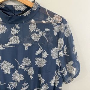 Lulus Blue Floral Maxi | Medium